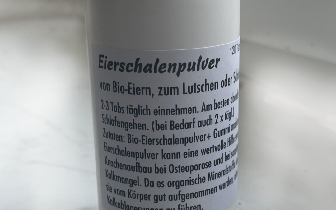 Eierschalen und Austernschalen